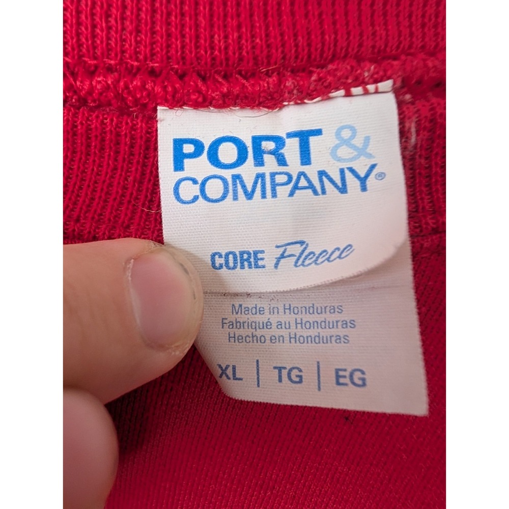 Port & Company Core Fleece Red Crewneck Sweatshirt St. Jude Trail Ride Men's XL - Picture 2 of 7